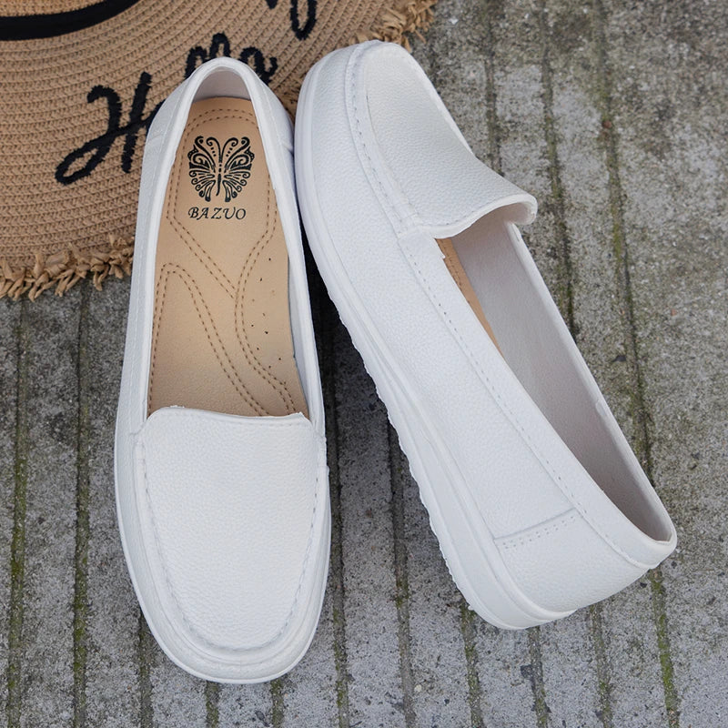 Summer Solid Color Simple Elegant Flat Comfortable Women's Shoes in USA