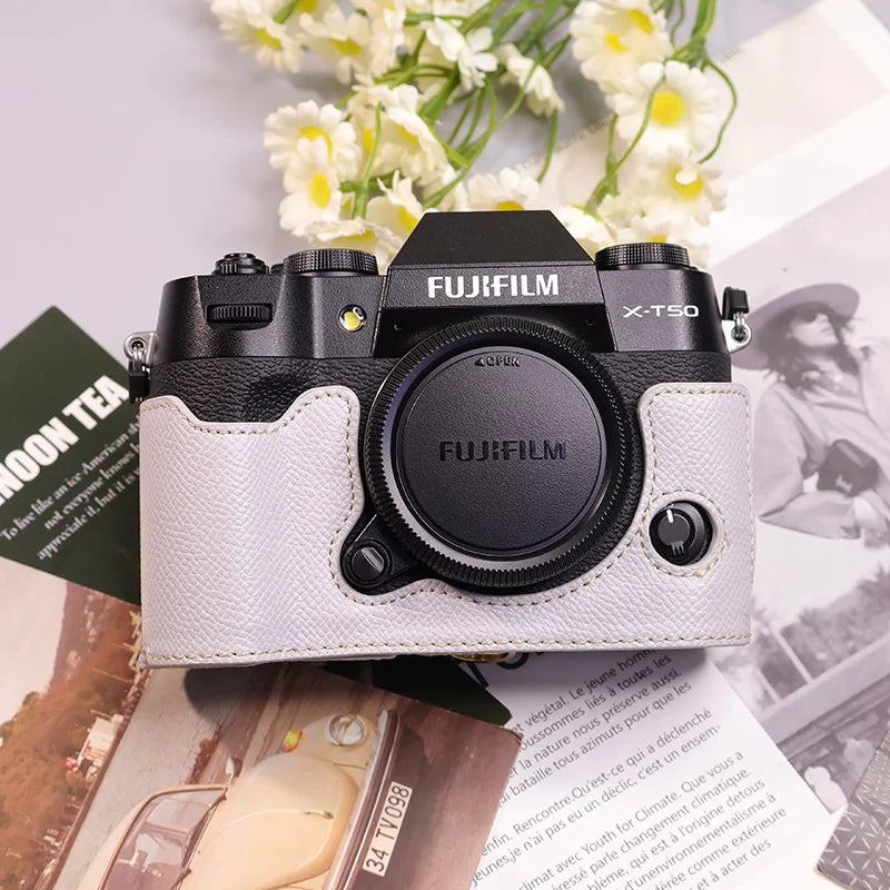 Suitable for Fuji X-T50 camera leather base micro single retro in USA.