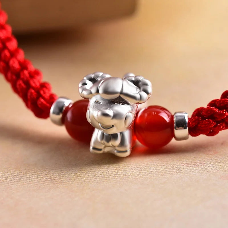 Sterling Silver Red Rope for Women and Men Korean Version in USA.