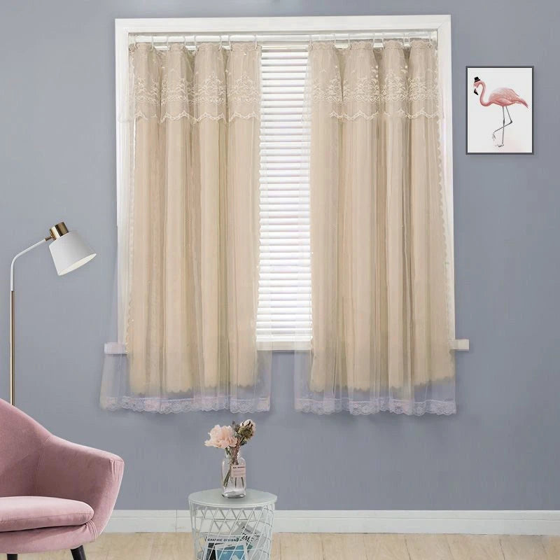 Ins Lace Curtains Window Hanging Curtains Living Room Bedroom in USA.