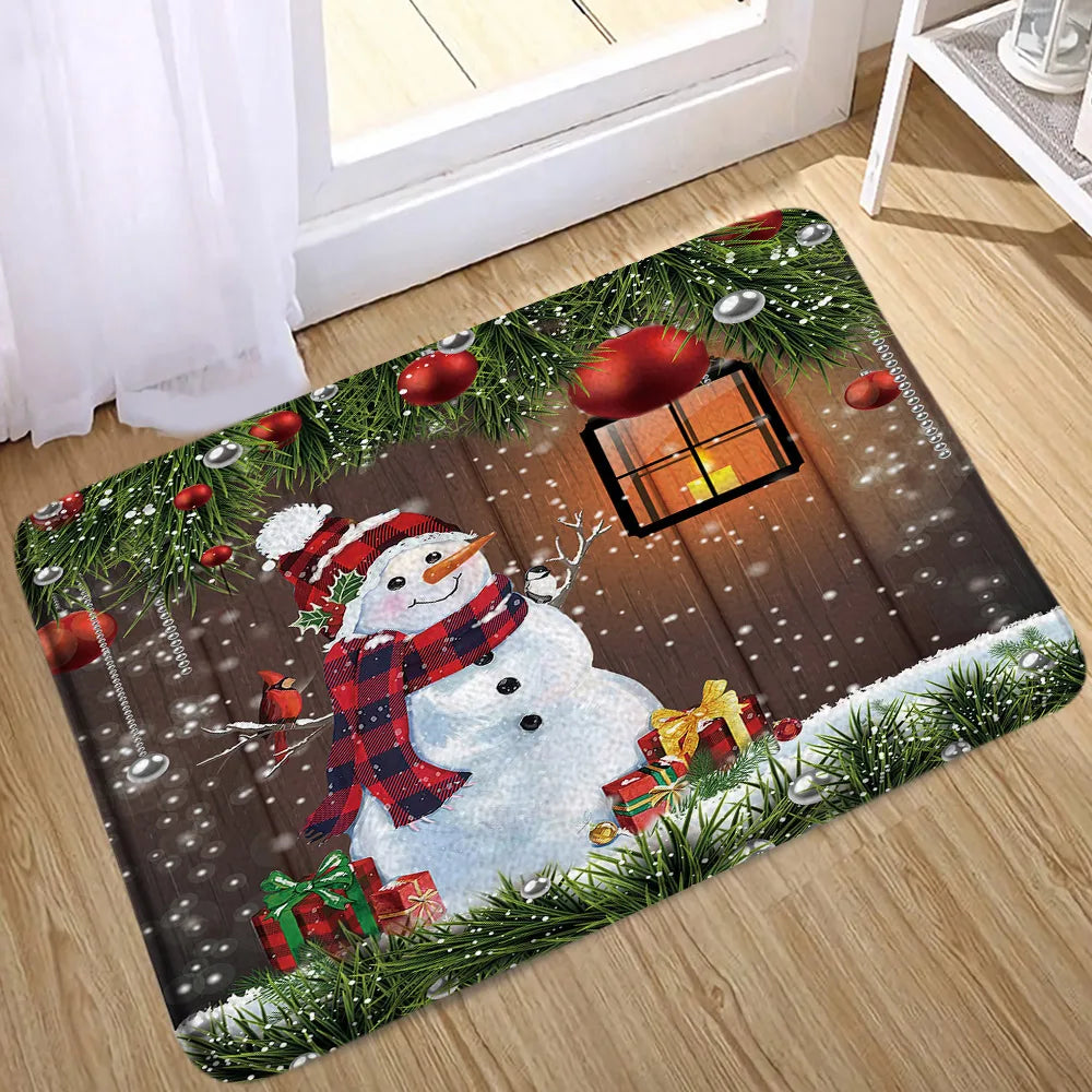 Christmas Bathroom Sets with Shower Curtain Rugs Red Truck in USA.