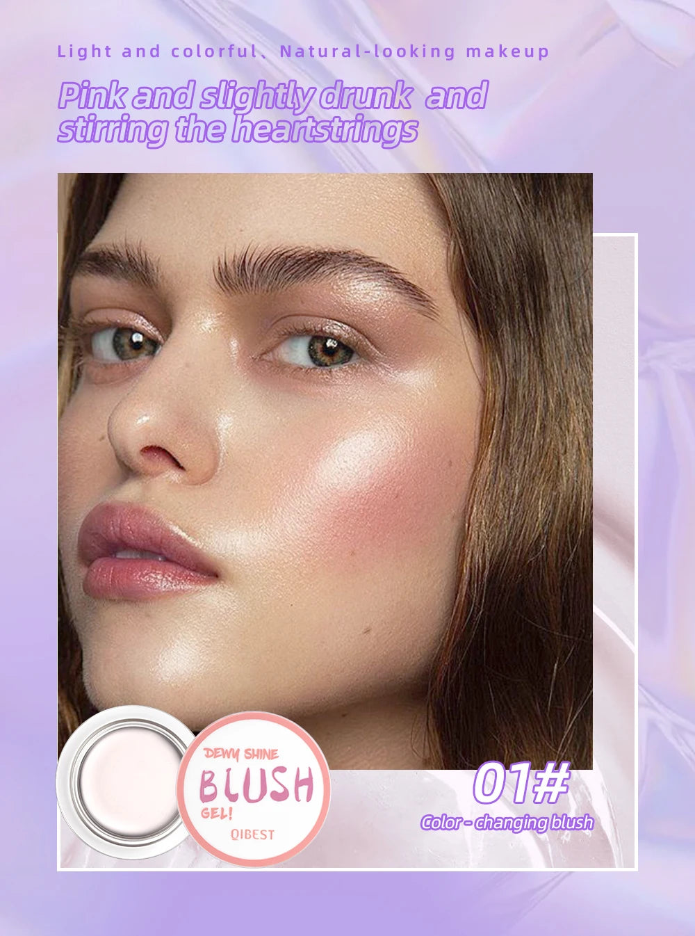 QIBEST Lipstick Blush Stick Eyes Cheek Lip Tint Buildable in USA