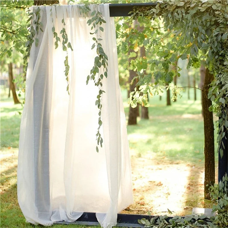 White Wedding Arch Draping Fabric Chiffon Fabric Drape in USA