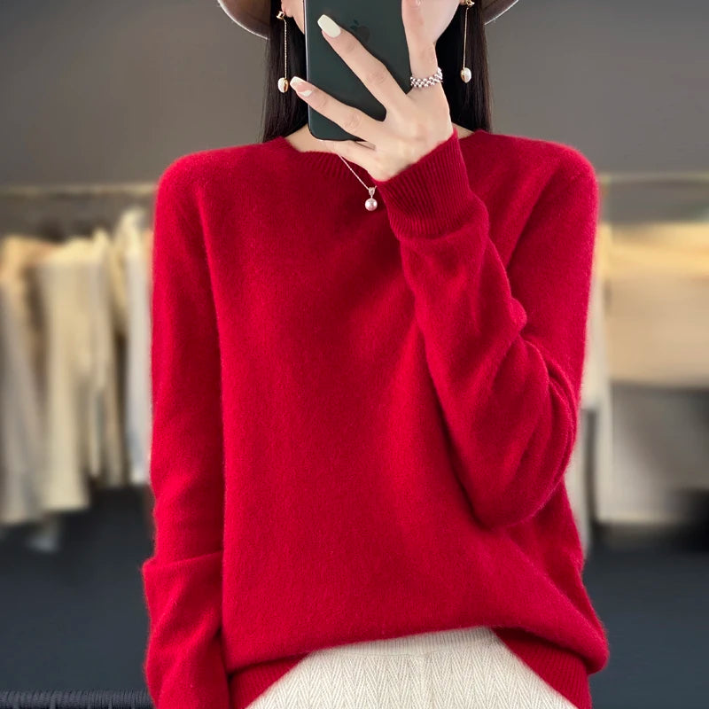 New cashmere sweater women's sweater autumn in USA