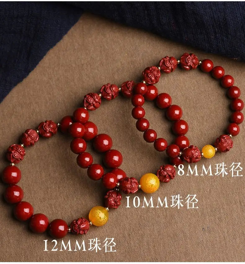 Fidelity Genuine Cinnabar Six Three-in-One Bracelet in USA.