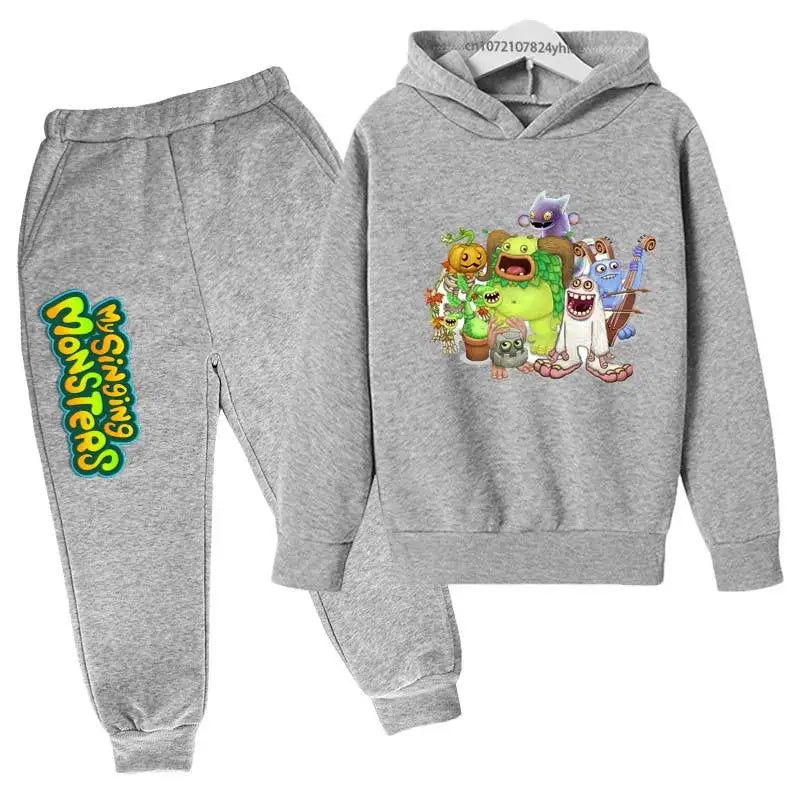 My Singing Monsters Kids Spring Autumn Cute Casual Hoodie+Pants in USA