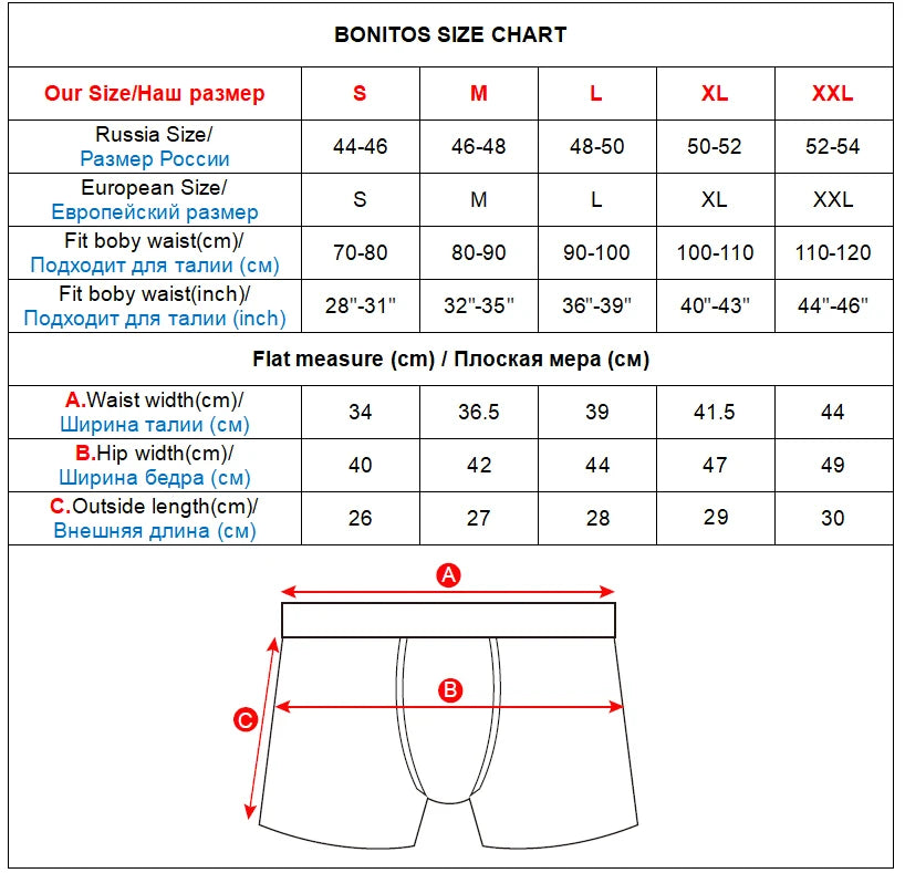 Men Panties Polyester Underwear Male Brand Boxer in USA