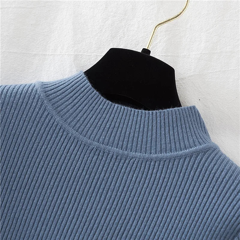 Women Spring Turtleneck Sweater Knitted Soft Pullovers cashmere in USA