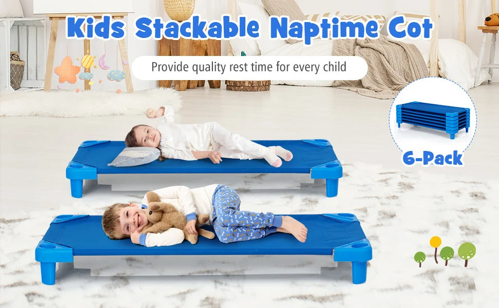 Stackable Sleeping Daycare Cots Kids, Portable Toddler in USA