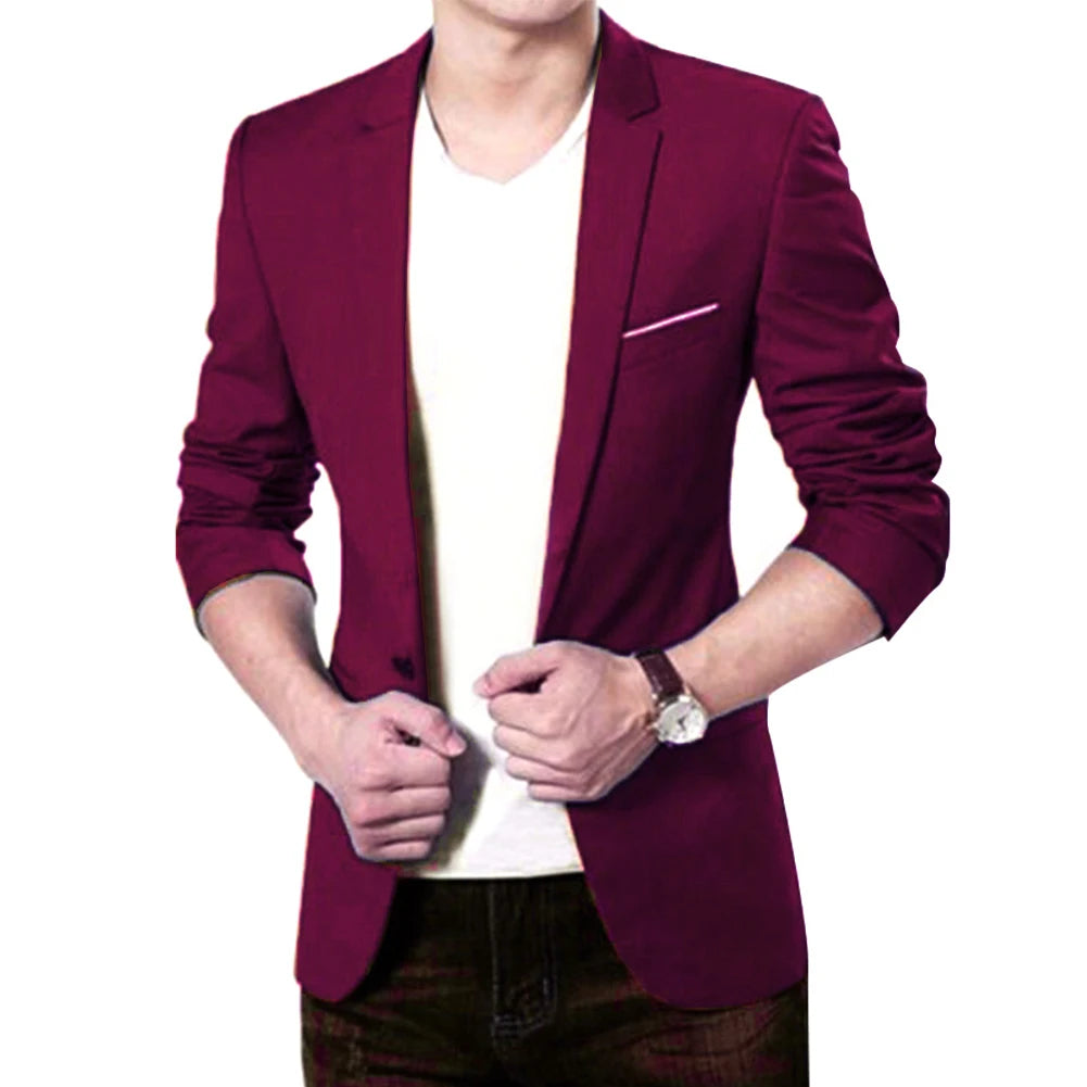 Mens Blazers Coat Autumn Spring Lightweight Fashion IN USA.