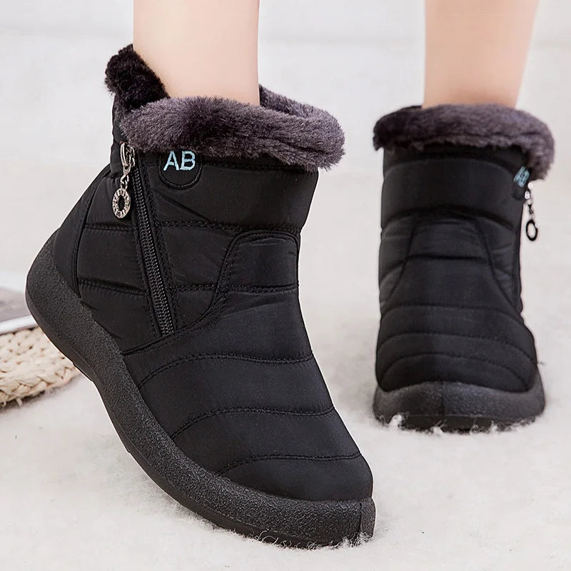 Women's Boots Women's Winter Boots Fur Winter Shoes For Women Ankle Bo