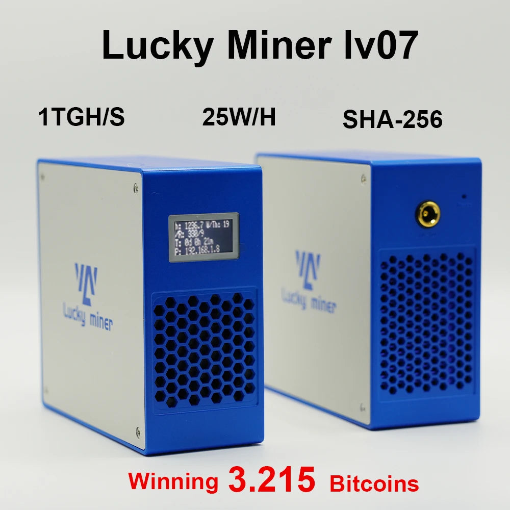 BTC SOLO Miner Lucky Miner ASIC Minin Crypto IN USA.