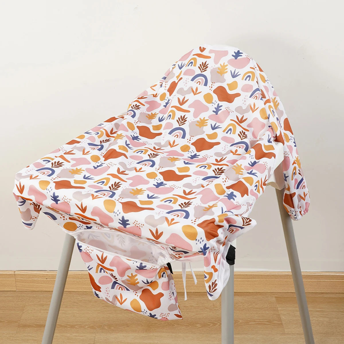 Long Sleeves Bib Attaches Highchair Table Weaning Bibs in USA