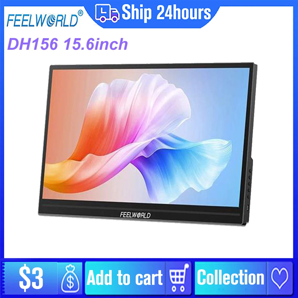 FEELWORLD DH156 15.6inch Monitor FHD Portable External Monitor in USA.