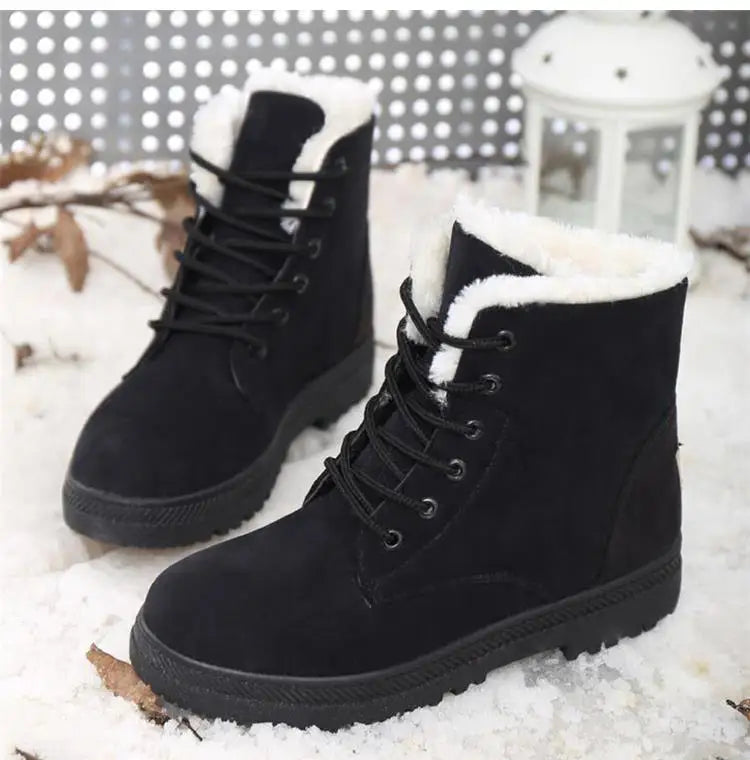 Women Boots Snow Plush Women Shoes Platform Boots in USA