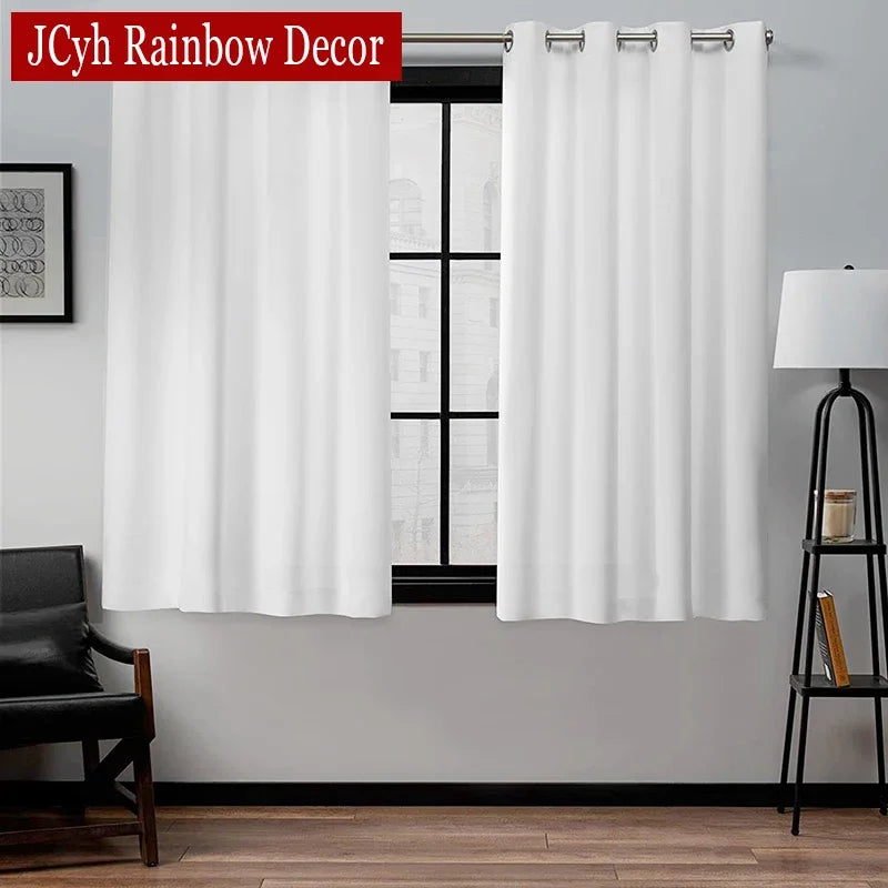 White Blackout Curtains