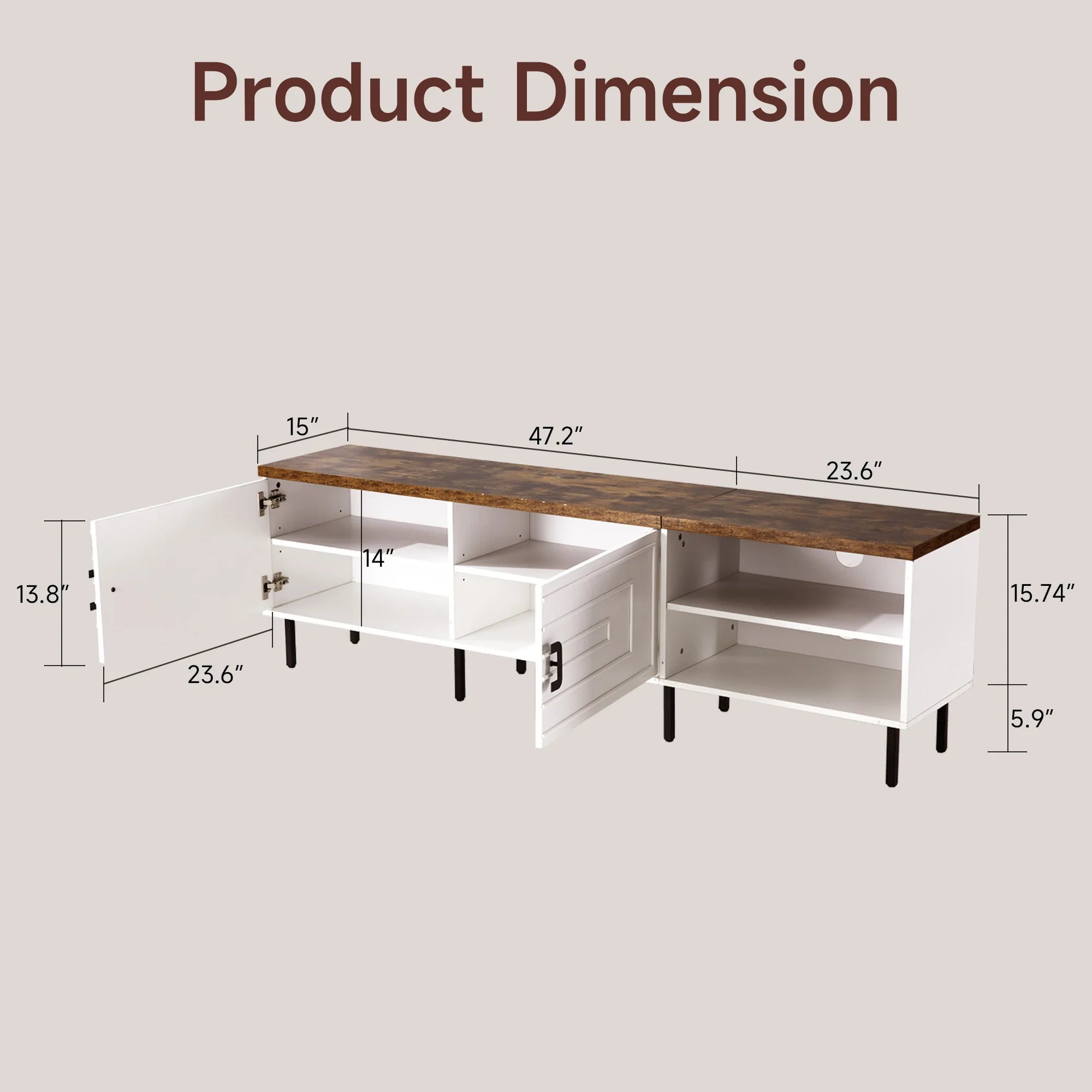 TV Stands Living Room Furniture Stand TV, Modern Storage IN USA.