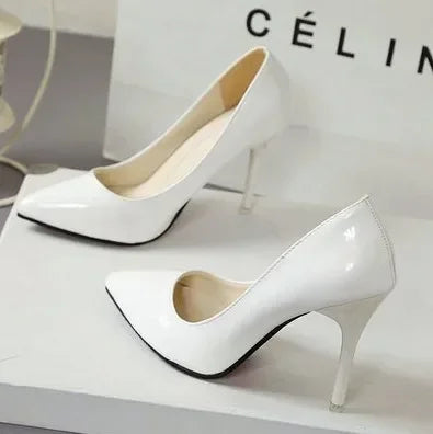 Women Solid Color Pumps Female High Heel Shoes in USA