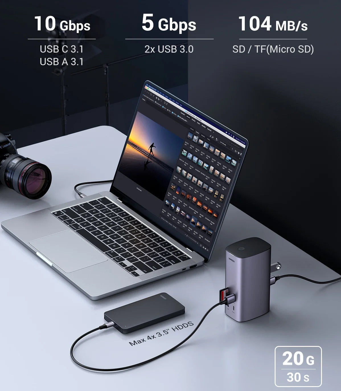 UGREEN Docking Station 12-IN-1 USB C to 8K HDMI DisplayPort in USA.