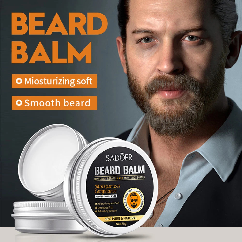 Natural Beard Cream Natural Oil Conditioner Beard Styling Care Balm in USA