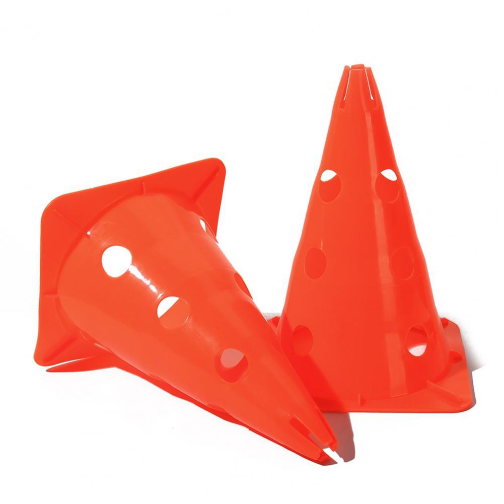 Soccer Training Cone Hole Design Bright Color Resilient Anti-cracking 