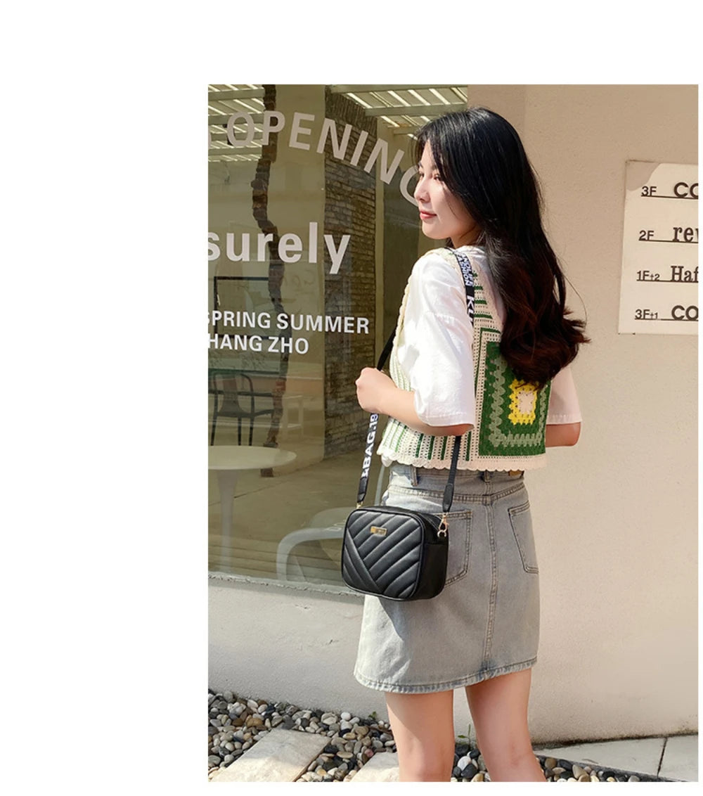 High Quality PU Shoulder Bags Woman's Handbag Simple in USA