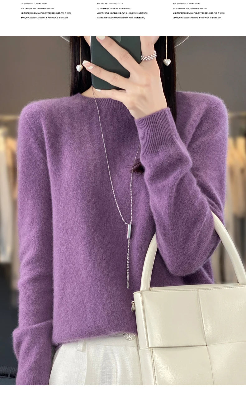 New cashmere sweater women's sweater autumn in USA