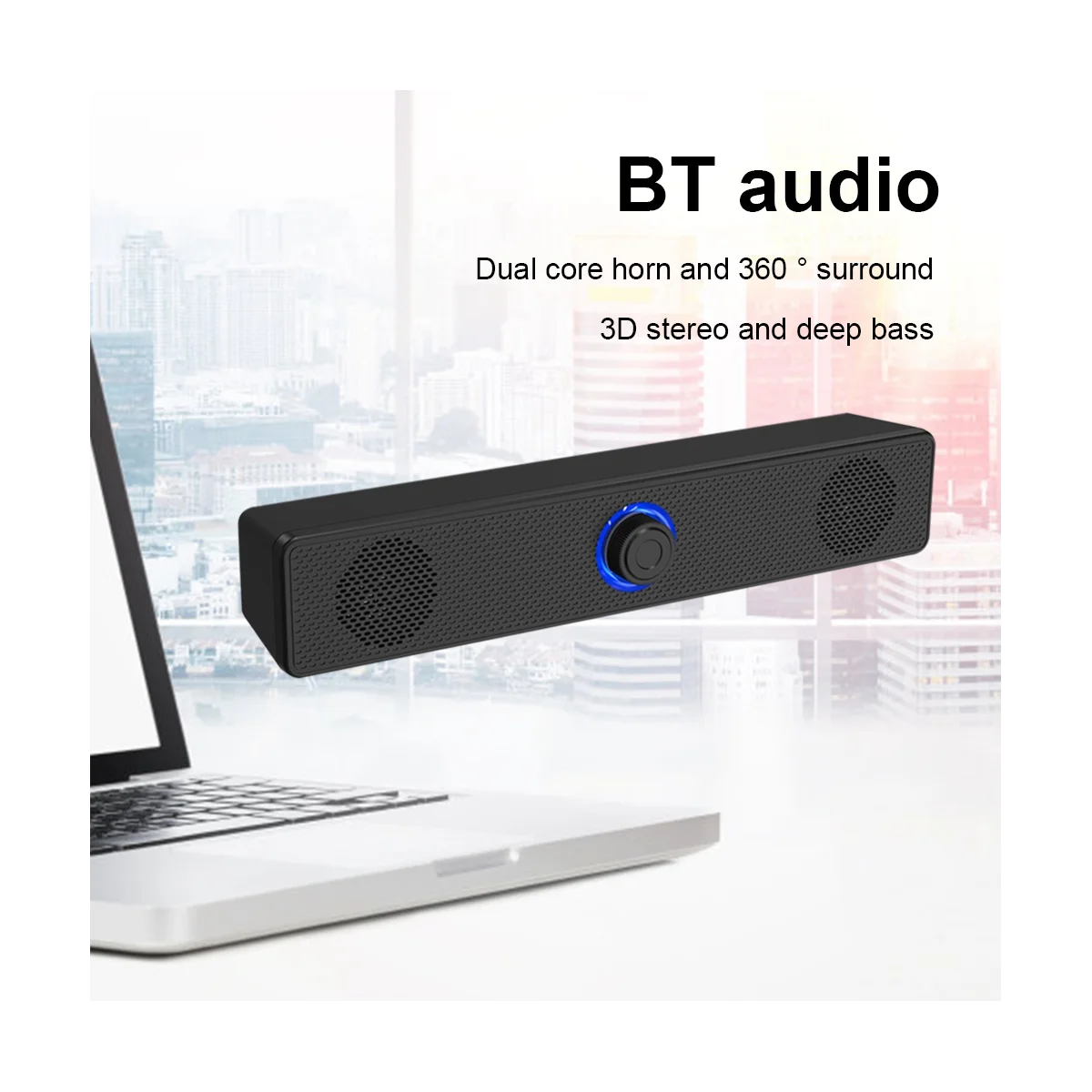 USB Powered Soundbar Bluetooth Speaker 4D Surround in USA.