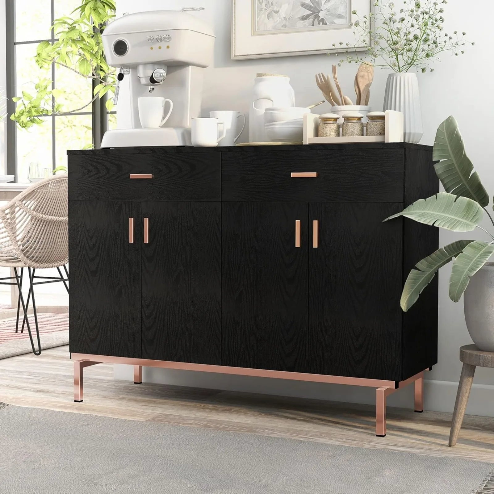 US Brysin Modern Buffet Server, Sideboard Removable in USA.