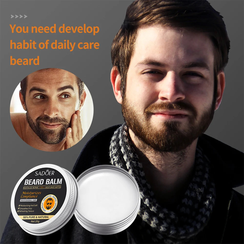 Natural Beard Cream Natural Oil Conditioner Beard Styling Care Balm in USA