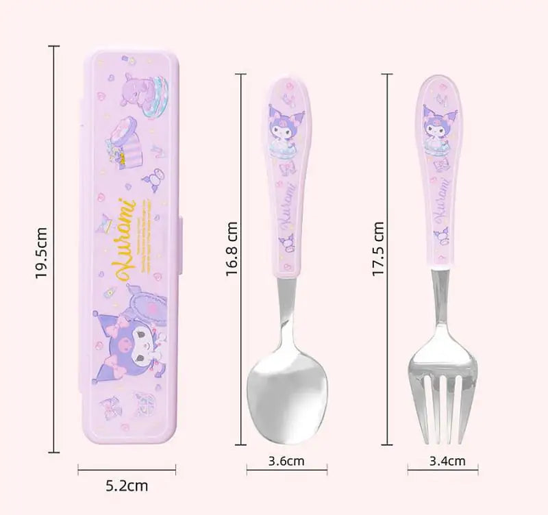 Sanrio Kuromi Tableware Kawaii Children Household in USA.