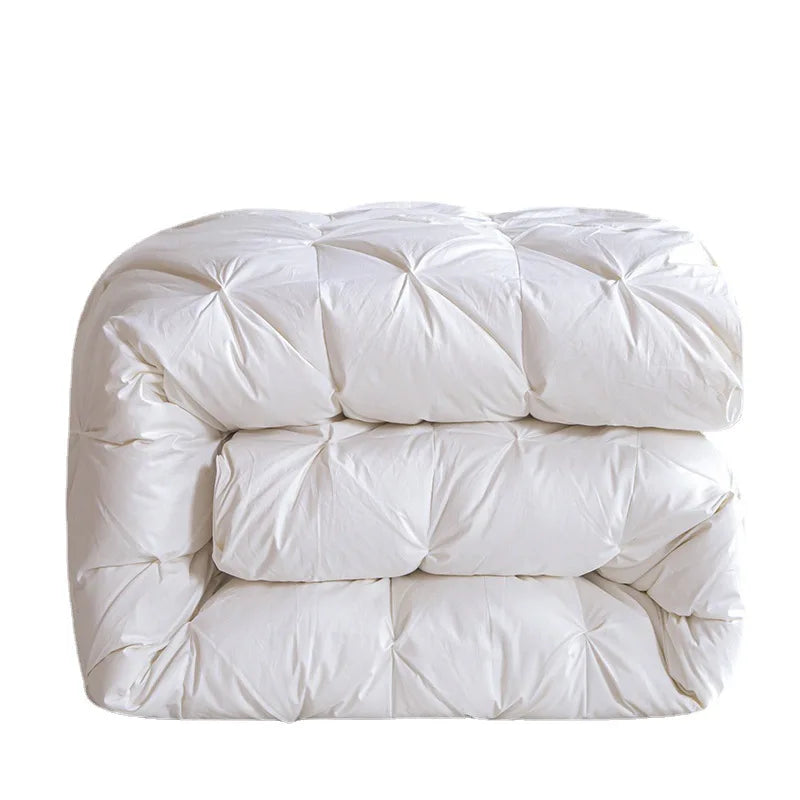 Winter Warm White Goose Down Comforter 95% Cotton Duvet Core