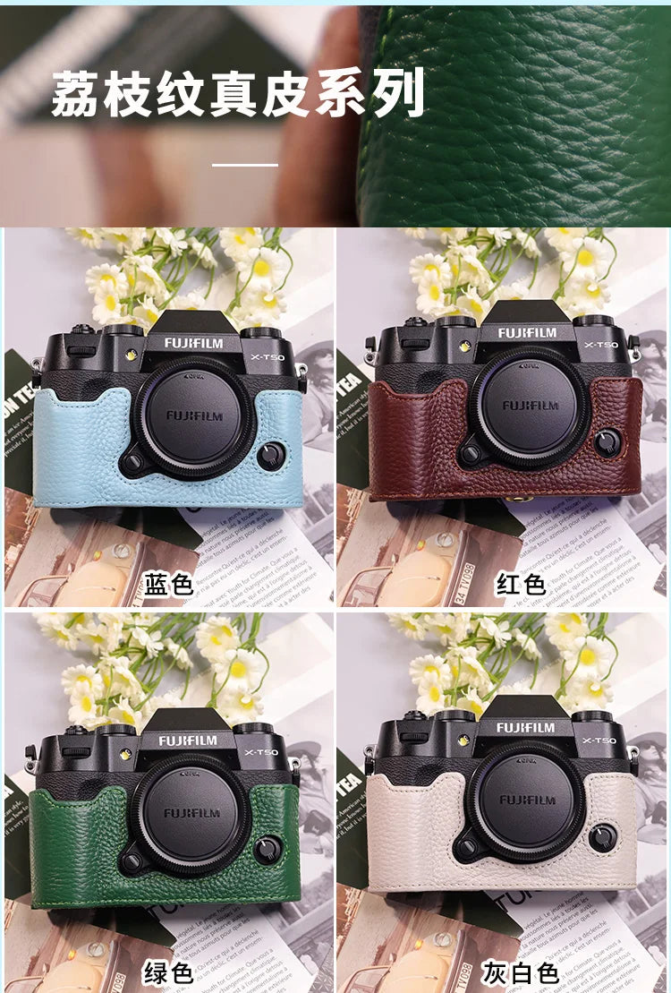 Suitable for Fuji X-T50 camera leather base micro single retro in USA.