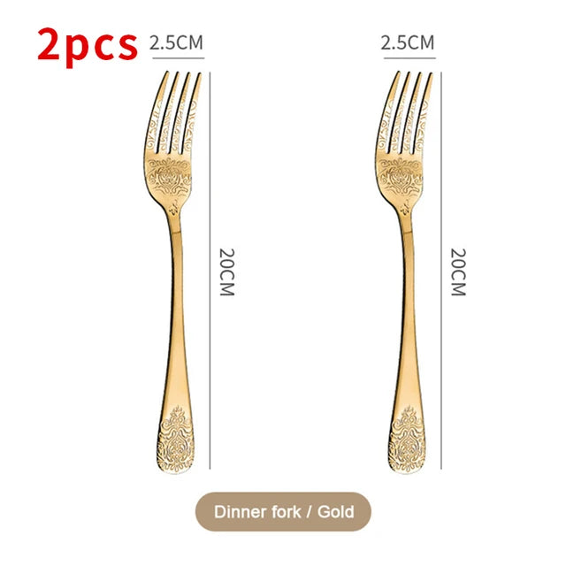 Stainless Steel Cutlery Set Portable Dinnerware Set