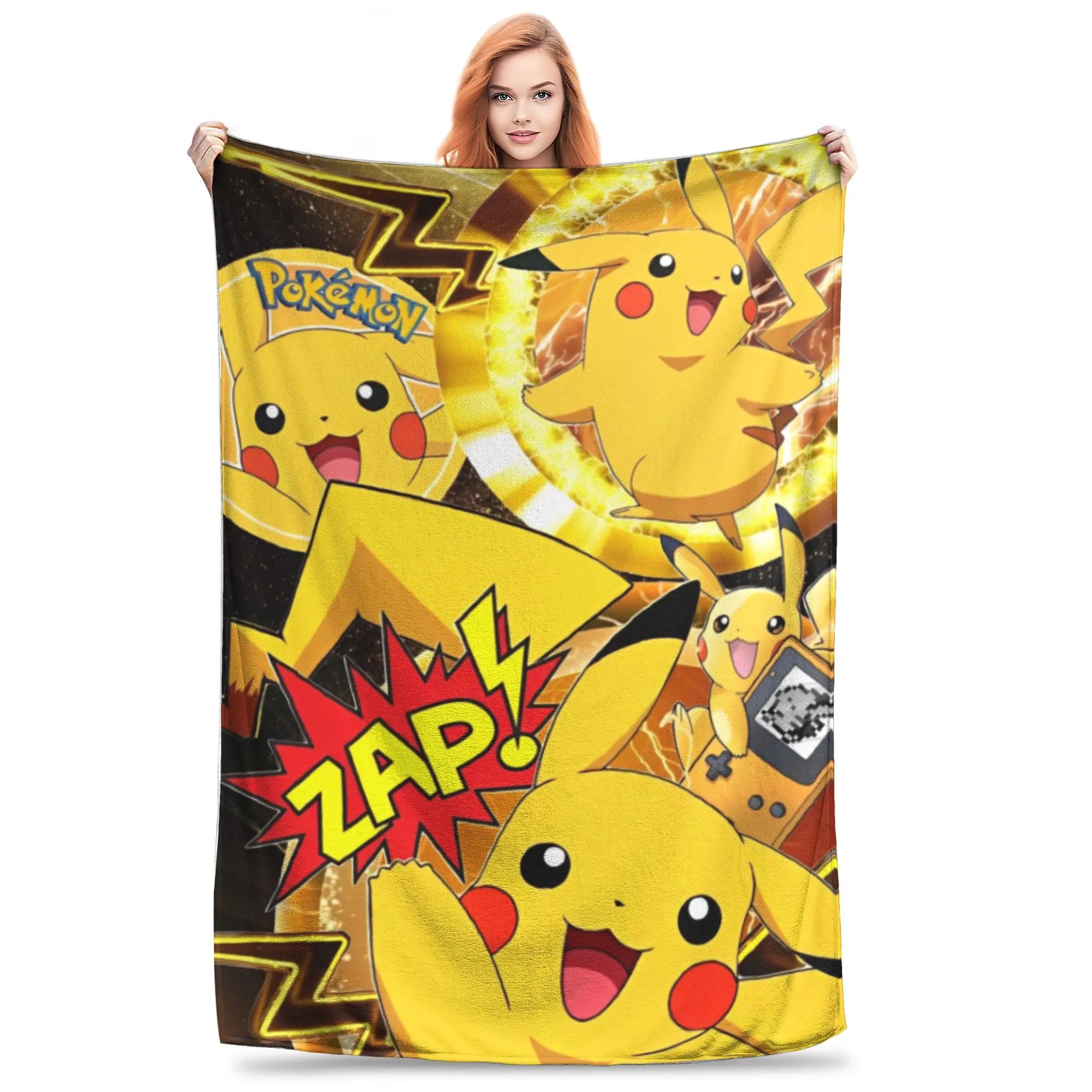 Pokemon Characters Pikachu Blanket Multiple Sizes in USA.