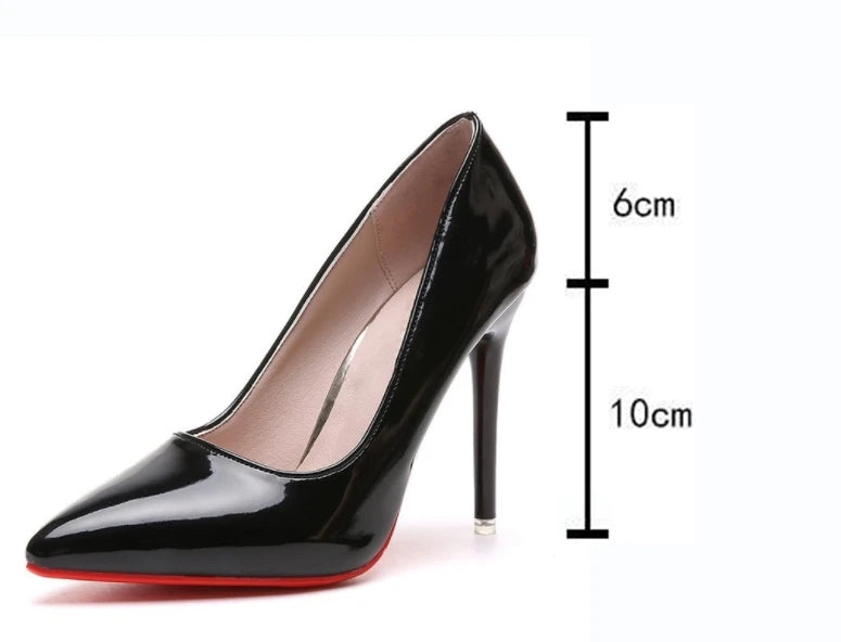 Sexy Black Bed High Heels Women Stiletto Pointed Toe in USA