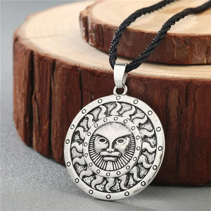 Viking Valknut Pendant Men's Necklace Women Round Pagan in USA