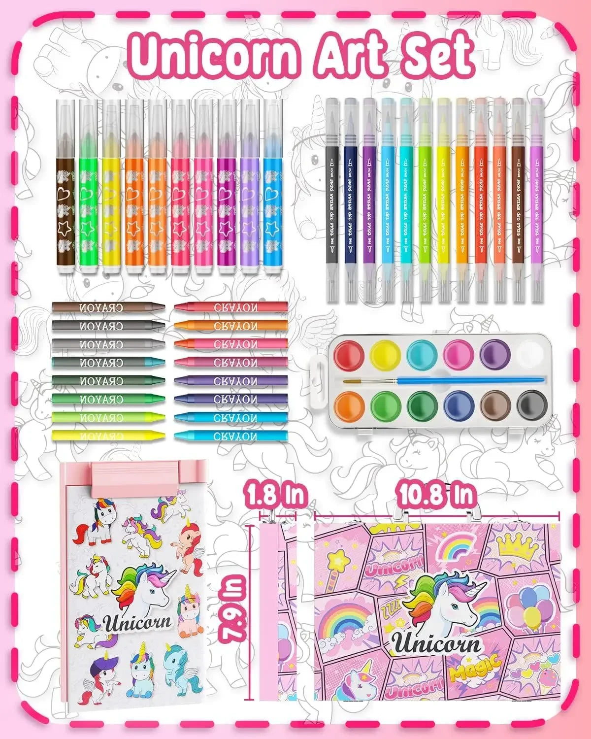 Kids Art Supplies Unicorn Art Set Painting Coloring Book in USA