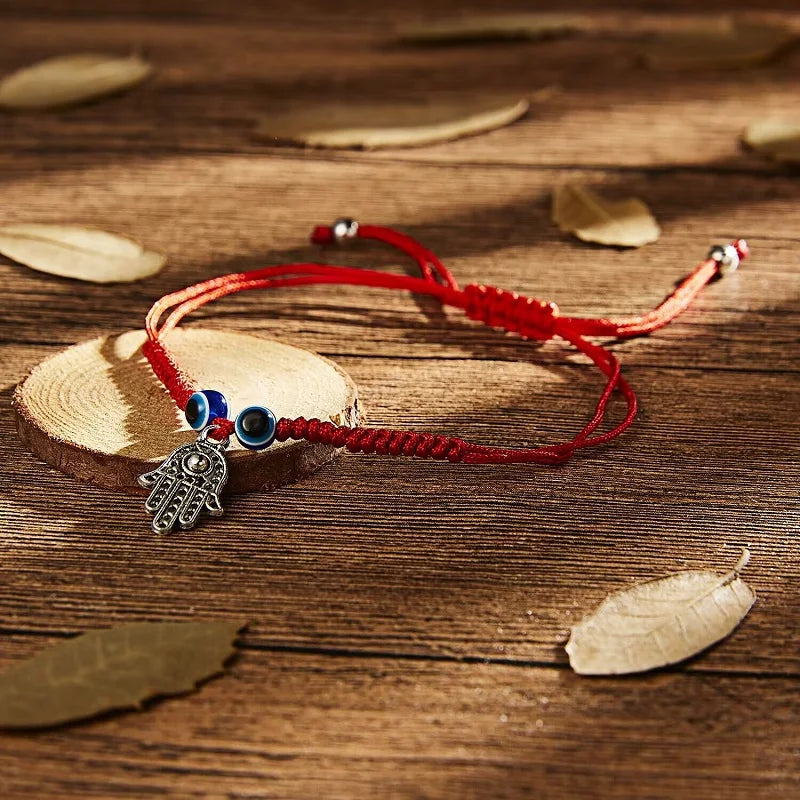 Classic Red String Bracelets Turkish Evil Eye Braided Rope in USA.