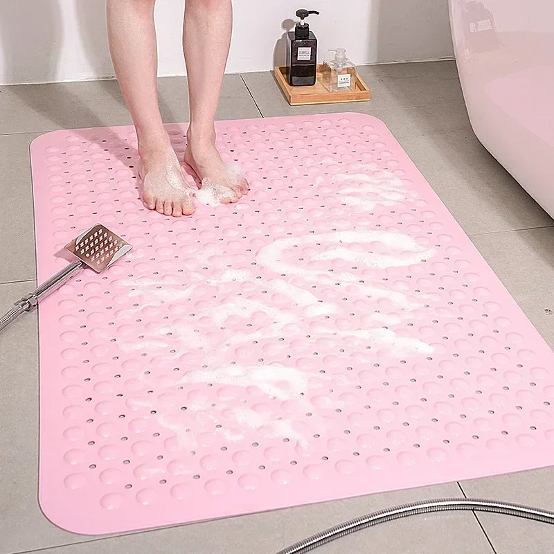 Healthy Non-toxic Large Bath Mat Safety Non-slip Suction Cup