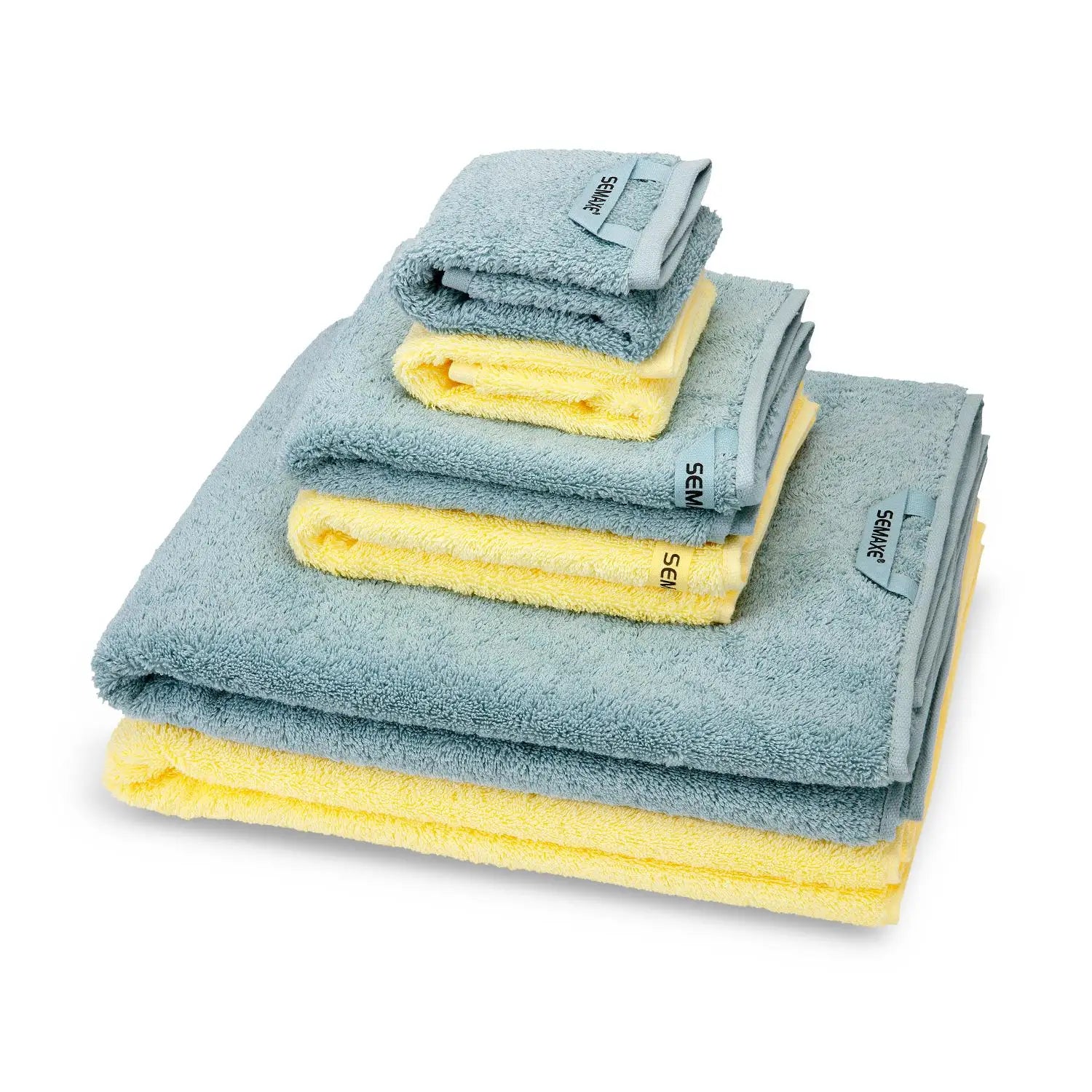 SEMAXE Bath Towels Set,2 Large Bath Towels,2 Hand