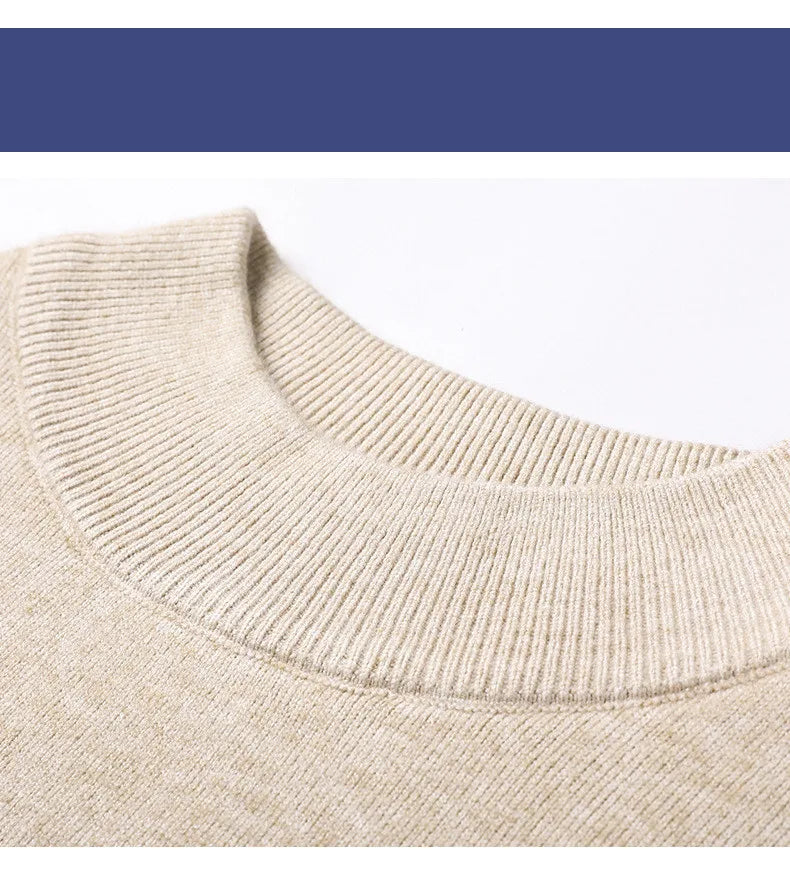 Brand New Men's Cashmere Sweater Half Turtleneck Men IN USA.