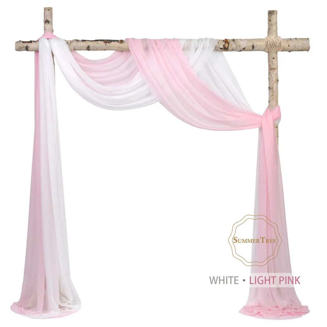 Meters Wedding Sheer Arch Decor Drapes Chiffon IN USA.