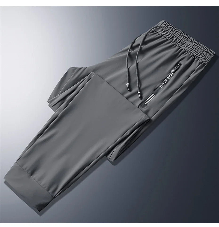 Summer Cool Pants Men Sweatpants Fashion Casual Stretch Pants in USA