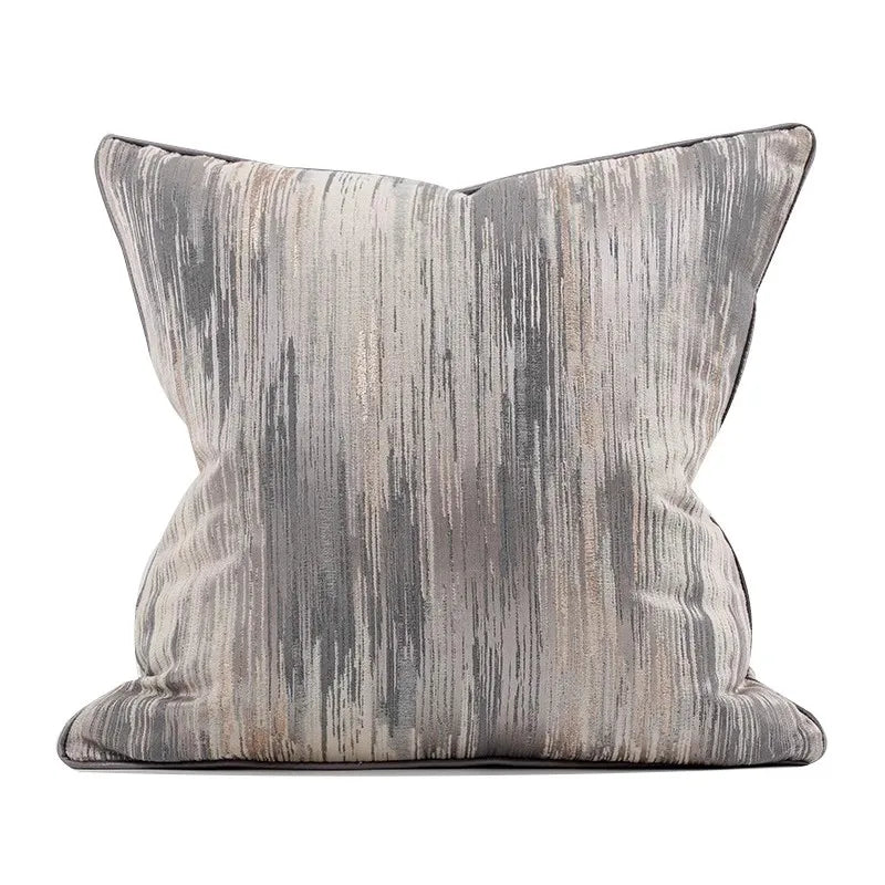 Modern Horse Geometry Jacquard Pillow Covers Luxury Multi-Textured