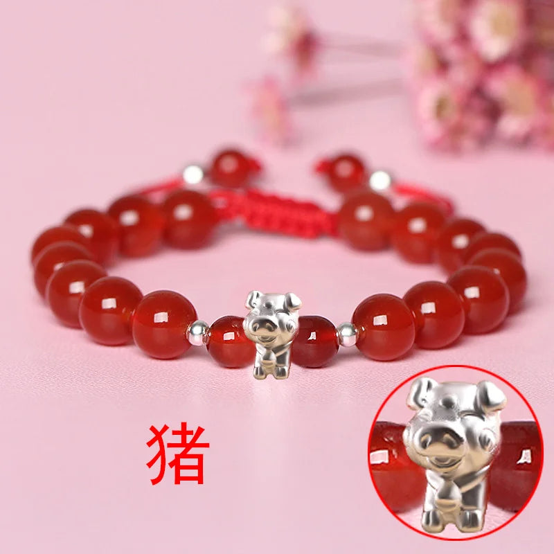 Sterling Silver Red Rope for Women and Men Korean Version in USA.