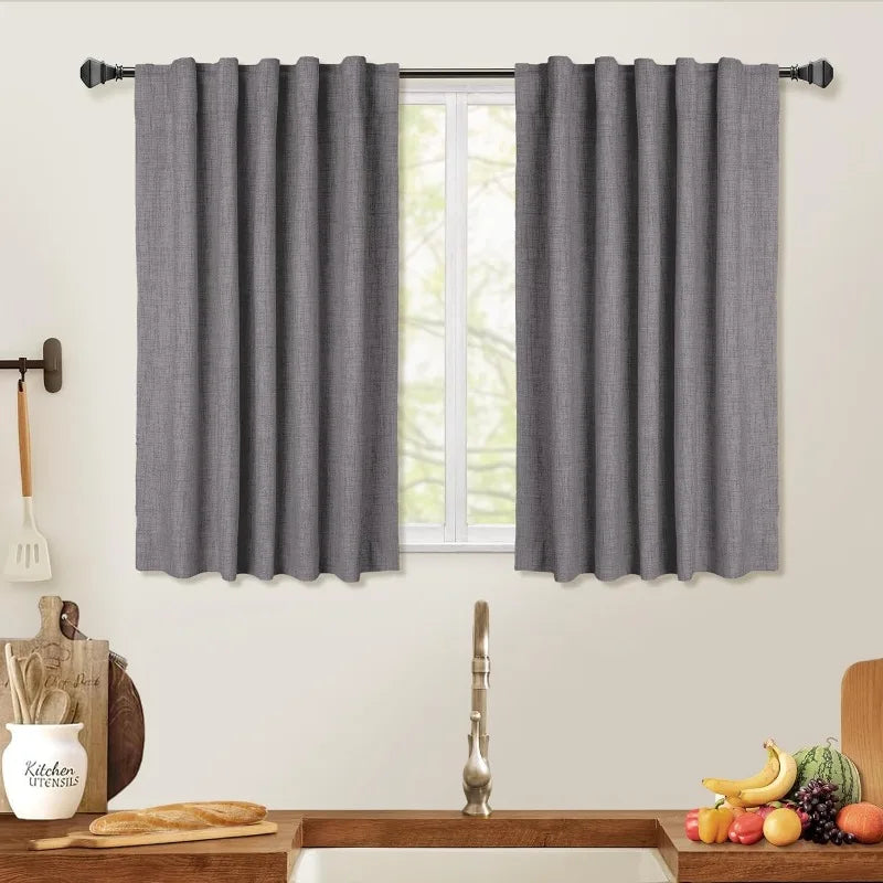 Blackout Shield Linen Blackout Curtains Bedroom in USA