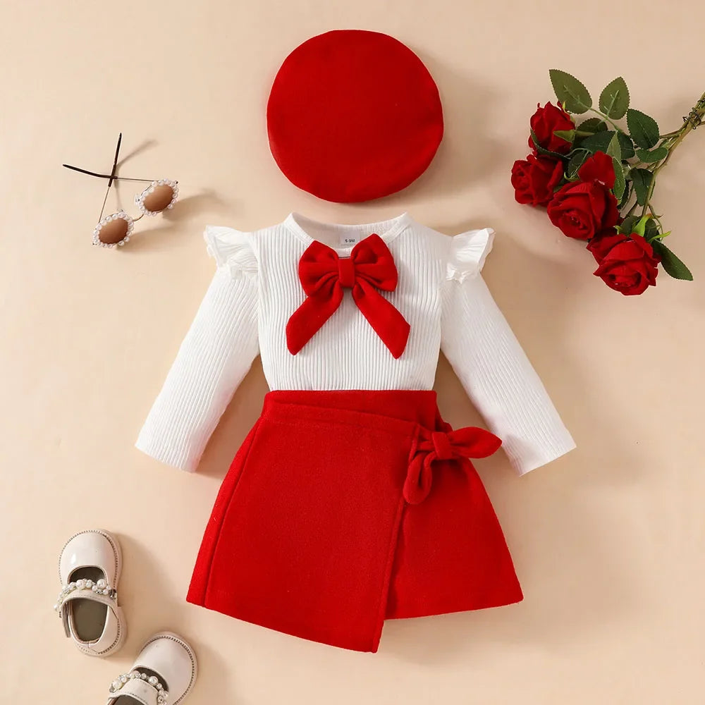 Baby Girls Clothes New Long Sleeve Big Bow in USA