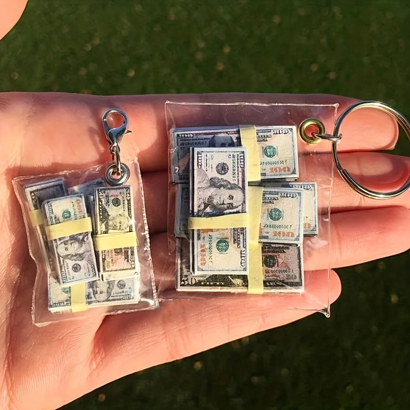 Unique Handmade Mini Money Bag Keychain Perfect Gift in USA