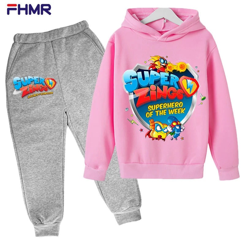 Boys Hoodies+Pants Sets New Autumn Baby Tops Clothing in USA